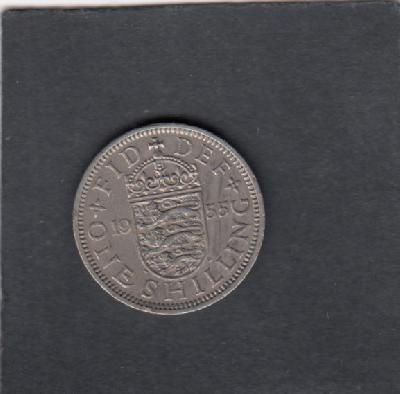 Beschrijving: 1 Shilling ELIZABETH II